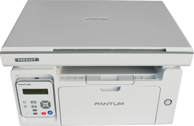 Pantum M6507, P/C/S, Mono laser, А4, 22 ppm (max 20000 p/mon), 600 MHz, 1200x1200 dpi, 128 MB RAM, paper tray 150 pages, USB, start. cartridge 1600 pages (grey)