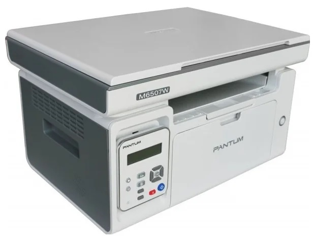 Pantum M6507W, P/C/S, Mono laser, А4, 22 ppm (max 20000 p/mon), 600 MHz, 1200x1200 dpi, 128 MB RAM, paper tray 150 pages, USB, WiFi, start. cartridge 1600 pages (grey)