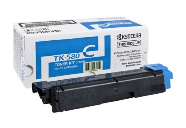 Картридж TK-580C Kyocera FS-C5150DN, 2,8К (O) голубой 1T02KTCNL0