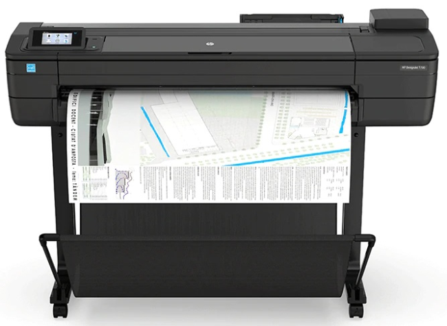 HP DesignJet T730 (36",4color,2400x1200dpi,1Gb, 25spp(A1 drawing mode),USB for Flash/GigEth/Wi-Fi,stand,media bin,rollfeed,sheetfeed,tray50 (A3/A4), autocutter,GL/2,RTL,PCL3 GUI, repl. F9A29A)
