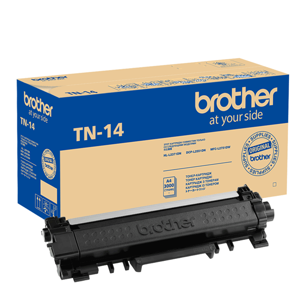 Brother TN-14 Тонер-картридж для HL-L2371DN/DCP-L2551DN/MFC-L2751DW (4500 стр.)